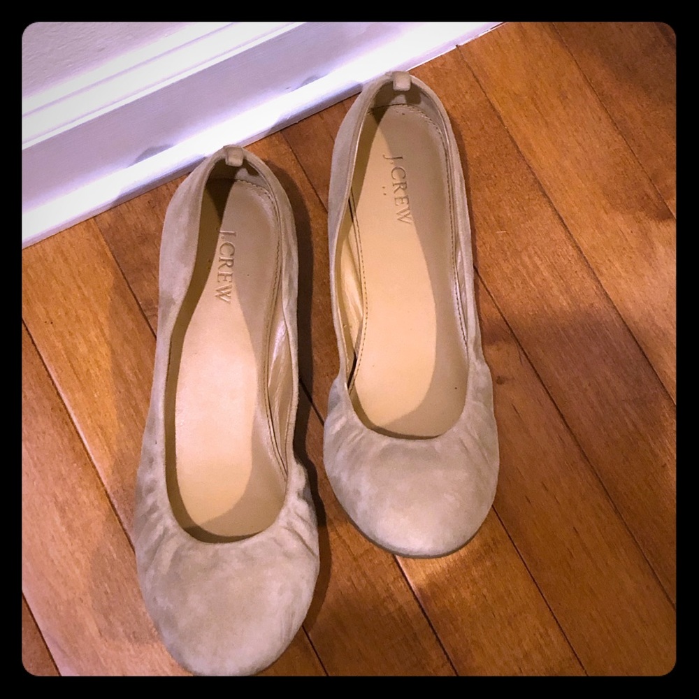 JCrew suede ballet flats